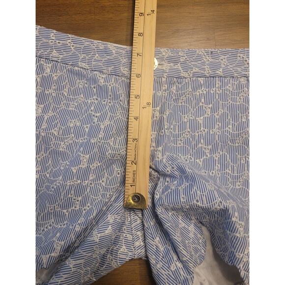 Lilly Pulitzer Buttercup Shorts Size 0 – Blue & White Eyelet – Scalloped Hem EUC - Picture 9 of 11